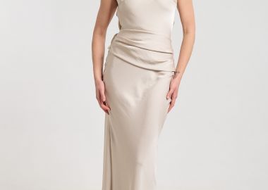 Φόρεμα Maxi Με Καρφίτσα Και Ανοιχτή Πλάτη -  - 