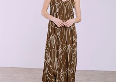 Φόρεμα μάξι με κεντήματα SQ7633.8562+2 - Celestino - 