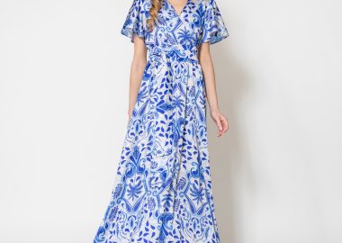 Φόρεμα Maxi Με Λαχούρια & Ζώνη GIANNI RODINI -  - 