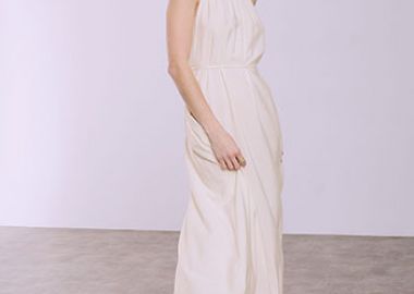 Φόρεμα μάξι με λινό SQ7633.8299+5 - Celestino - 