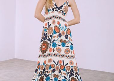 Φόρεμα μάξι με λουλούδια SQ9844.8537+2 - Celestino - 