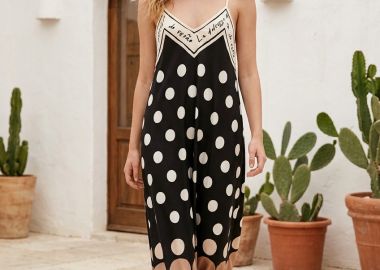Φόρεμα Μάξι Με Πουά Print -  - 