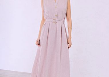 Φόρεμα με ανάγλυφα κουμπιά SQ7578.8527+4 - Celestino - 