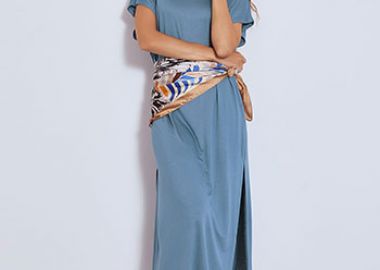 Φόρεμα με άνοιγμα στο πλάι SN8901.8001+3 - Celestino - 