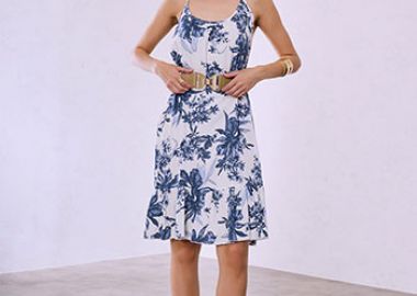 Φόρεμα με βολάν στο τελείωμα SQ9844.8139+3 - Celestino - 