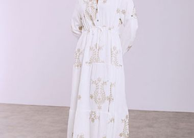 Φόρεμα με μεταλλιζέ κεντήματα SQ7948.8279+1 - Celestino - 