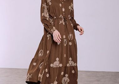 Φόρεμα με μεταλλιζέ κεντήματα SQ7948.8279+2 - Celestino - 