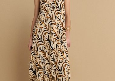 Φόρεμα με μοτίβο ασύμμετρο - 5206634998347 -  - 