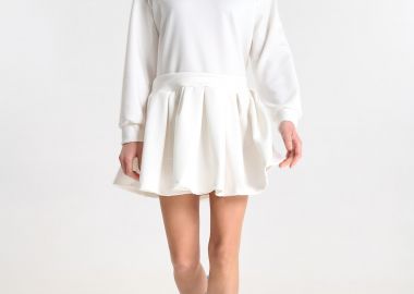 Φόρεμα Με Πλισέ Λεπτομέρεια Και Καρφίτσα -  - 