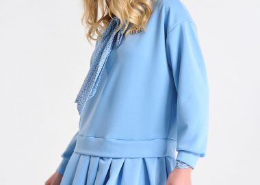 Φόρεμα Με Πλισέ Λεπτομέρεια Και Καρφίτσα -  - 