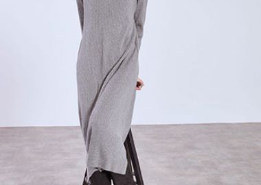 Φόρεμα με strass στον γιακά SQ7642.8618+2 - Celestino - 