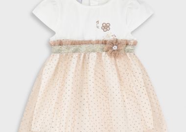 Φόρεμα με τούλι - CAFE CREME 14-226411-7 - energiers - 