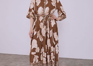 Φόρεμα με τρία τέταρτα μανίκι SQ7948.8213+1 - Celestino - 