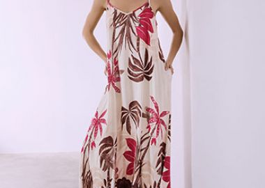 Φόρεμα με τροπικό μοτίβο SQ7633.8467+3 - Celestino - 