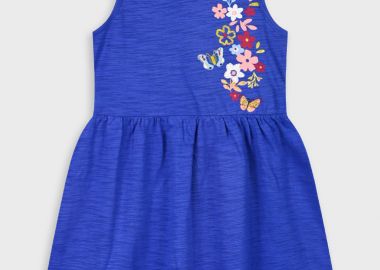 Φόρεμα με τύπωμα για κορίτσι - ΘΑΛΑΣΣΙ 15-225345-7 - energiers - 