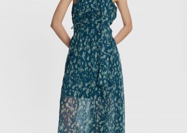 Φόρεμα μεσάτο εμπριμέ - 5206634929976 -  - 