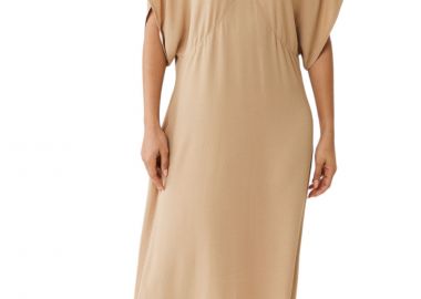 Φόρεμα Mexx Long V-Neck Fluttersleeve TU0613033W-Sand Γυναικείο - Mexx - 