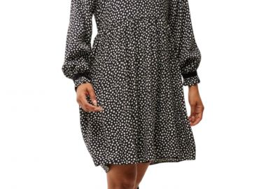 Φόρεμα Mexx Longsleeve V-neck Dress TU0617026W-BLACK Γυναικείο - Mexx - 