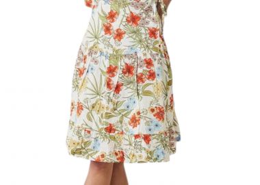 Φόρεμα Mexx Puffer sleeve wrap dress MF006306841W-01-Multicolor Γυναικείο - Mexx - 