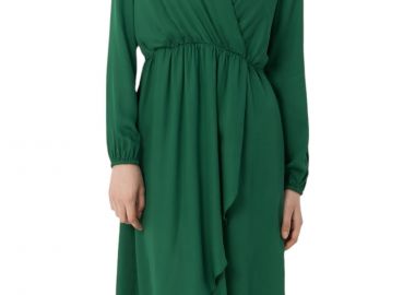 Φόρεμα Mexx Satin Look Wrap FL0640036W-Dark Green Γυναικείο - Mexx - 
