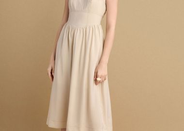 Φόρεμα midi με ραφές - 5206634955524 -  - 