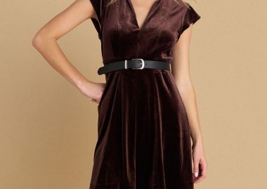 Φόρεμα μίνι βελούδινο - 5206179070706 -  - 