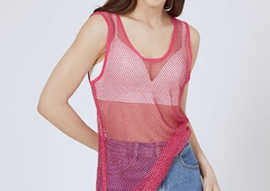 Φόρεμα μίνι δίχτυ με strass SN9423.8816+3 - Celestino - 