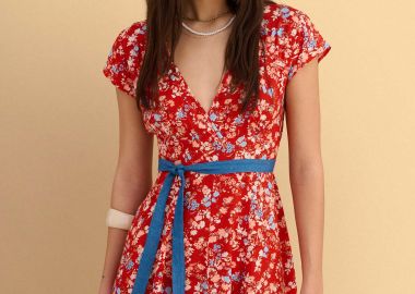 Φόρεμα μίνι φλοράλ με ζώνη - 5206179116398 -  - 