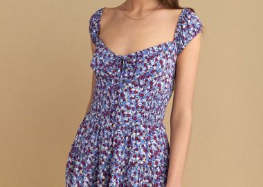 Φόρεμα μίνι liberty με βολάν - 5206634906748 -  - 