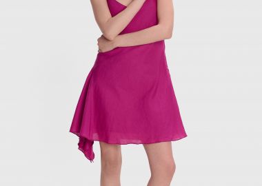 Φόρεμα μίνι λινό - 5206634948007 -  - 