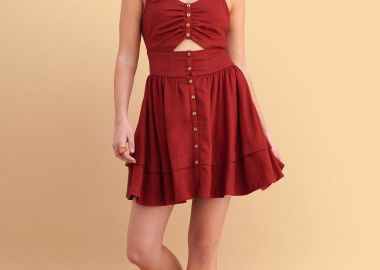 Φόρεμα μίνι με cut-out - 5206179097185 -  - 