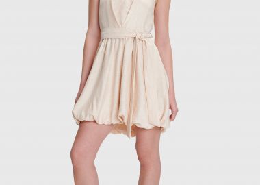 Φόρεμα μίνι με δέσιμο στο λαιμό - 5206634992550 -  - 