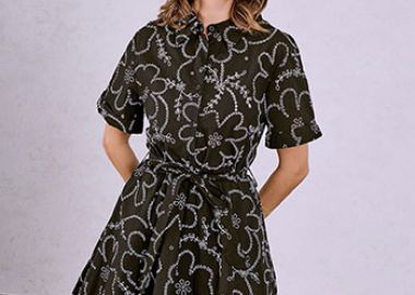 Φόρεμα μίνι με διάτρητες λεπτομέρειες SQ9844.8829+1 - Celestino - 