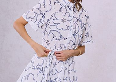 Φόρεμα μίνι με διάτρητες λεπτομέρειες SQ9844.8829+4 - Celestino - 