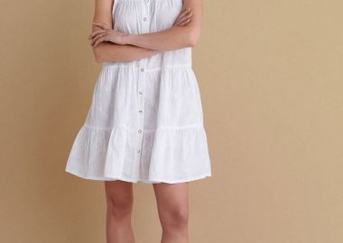 Φόρεμα μίνι με γιακά - 5206634959874 -  - 