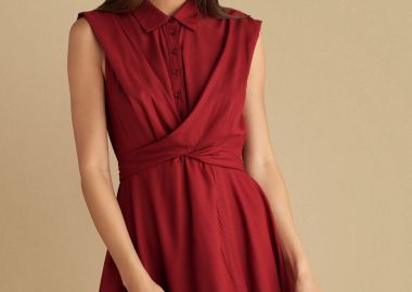 Φόρεμα μίνι με κουμπιά - 5206634998958 -  - 