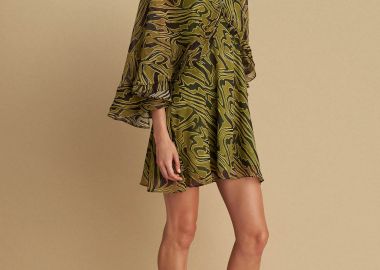 Φόρεμα μίνι με νυχτερίδα μανίκια - 5206179051835 -  - 