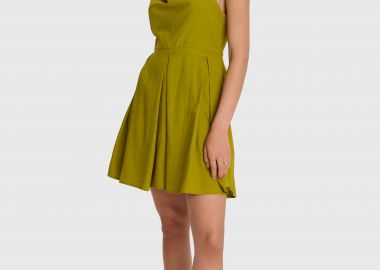 Φόρεμα mini με πιέτα - 5206634983206 -  - 