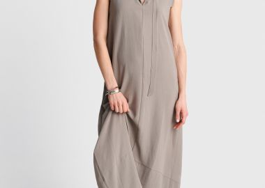 Φόρεμα μίντι ballon με ζώνη - 5206179107419 -  - 