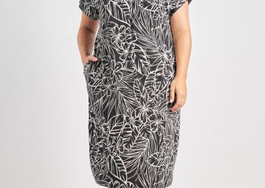 Φόρεμα μίντι εμπριμέ -  - 