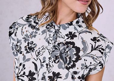 Φόρεμα μίντι φλοράλ κεντητό SQ9844.8518+1 - Celestino - 