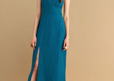 Φόρεμα μίντι λινό - 5206634945457 -  - 