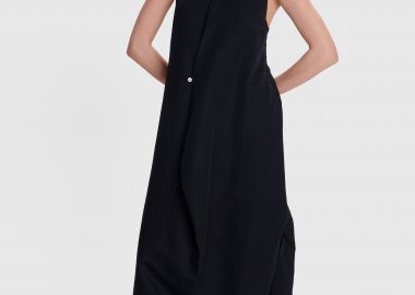 Φόρεμα μίντι λινό με σκίσιμο - 5206634948298 -  - 