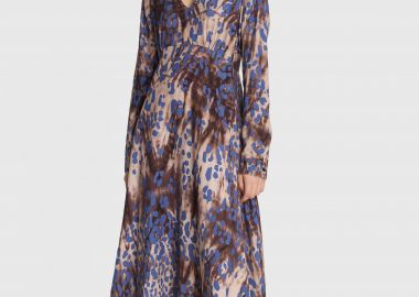 Φόρεμα μίντι με animal print - 5206634897886 -  - 