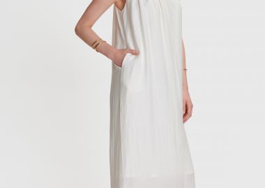 Φόρεμα μίντι με δέσιμο - 5206634930651 -  - 