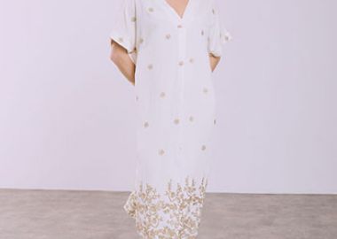 Φόρεμα μίντι με κεντήματα SQ7633.8275+2 - Celestino - 