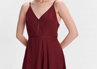 Φόρεμα μίντι με τιράντες - 5206634951625 -  - 