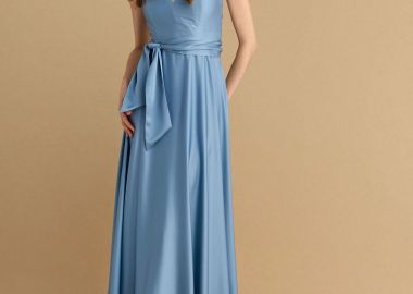 Φόρεμα μίντι σατέν - 5206634936134 -  - 