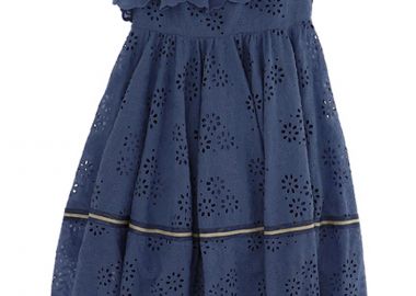 Φόρεμα Monnalisa Broderie 495906AB 5013-0051 Κορίτσι - Monnalisa - 