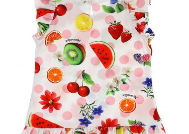 Φόρεμα Monnalisa Με Φρούτα 315928 5627-9984 Κορίτσι - Monnalisa - 